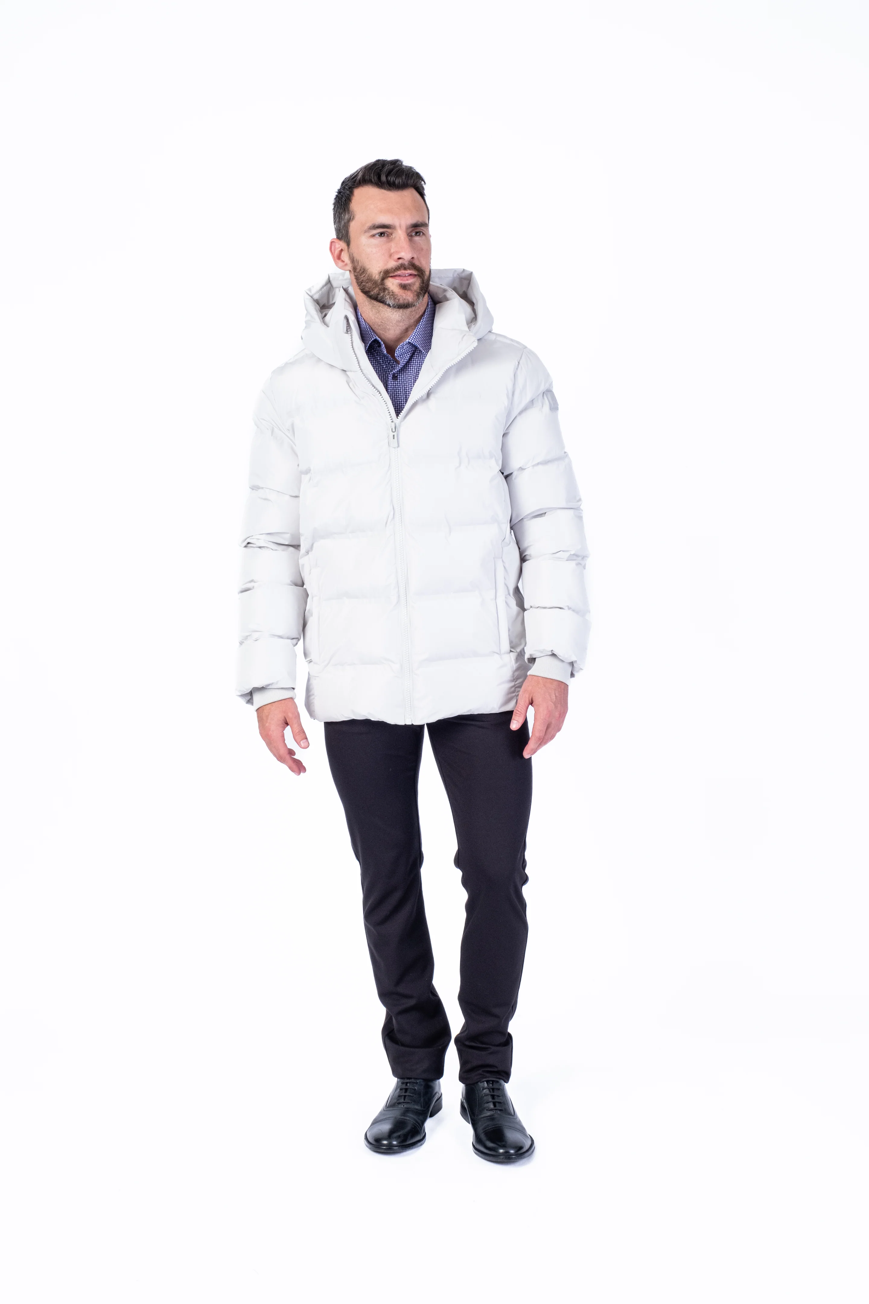 "ANTONIE" Mid-Weight Heat Sealed Puffer - Stone - Image 2
