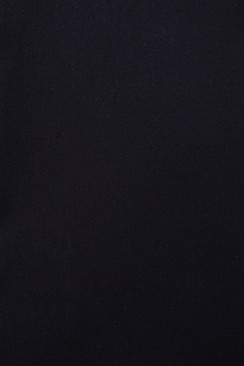 Cotton Satin Finish Solid Dress Shirt - Black - Image 3