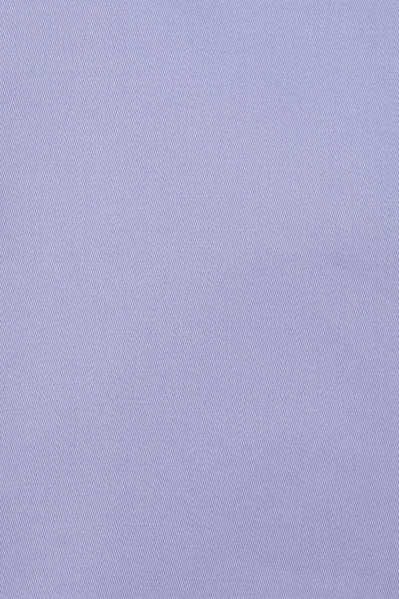 Cotton Satin Finish Solid Dress Shirt - Lilac - Image 3