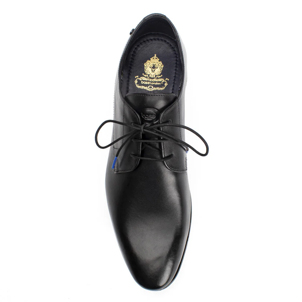 Dansey Lace Up Solid Shoe - Black - Image 4