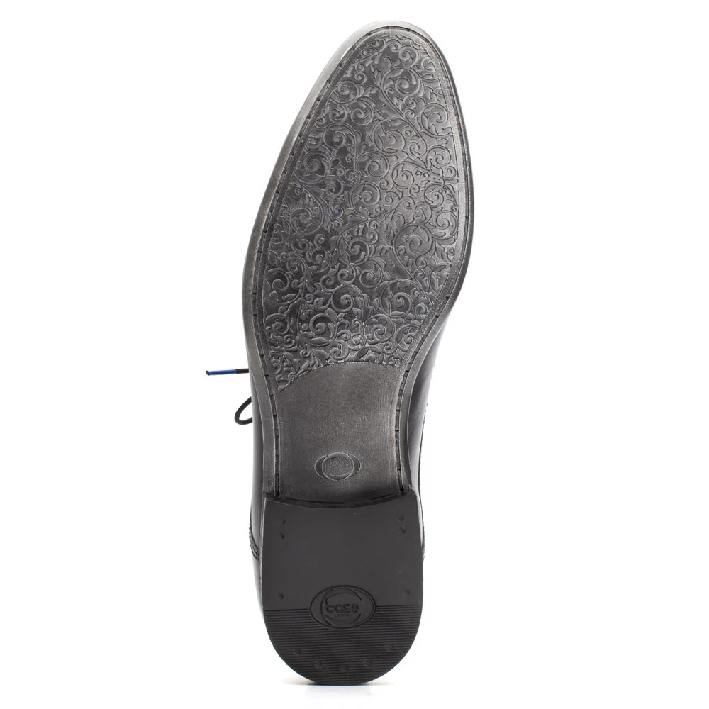 Dansey Lace Up Solid Shoe - Black - Image 5