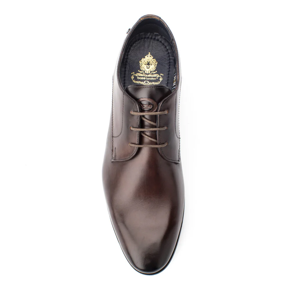 Dansey Lace Up Solid Shoe - Brown - Image 3