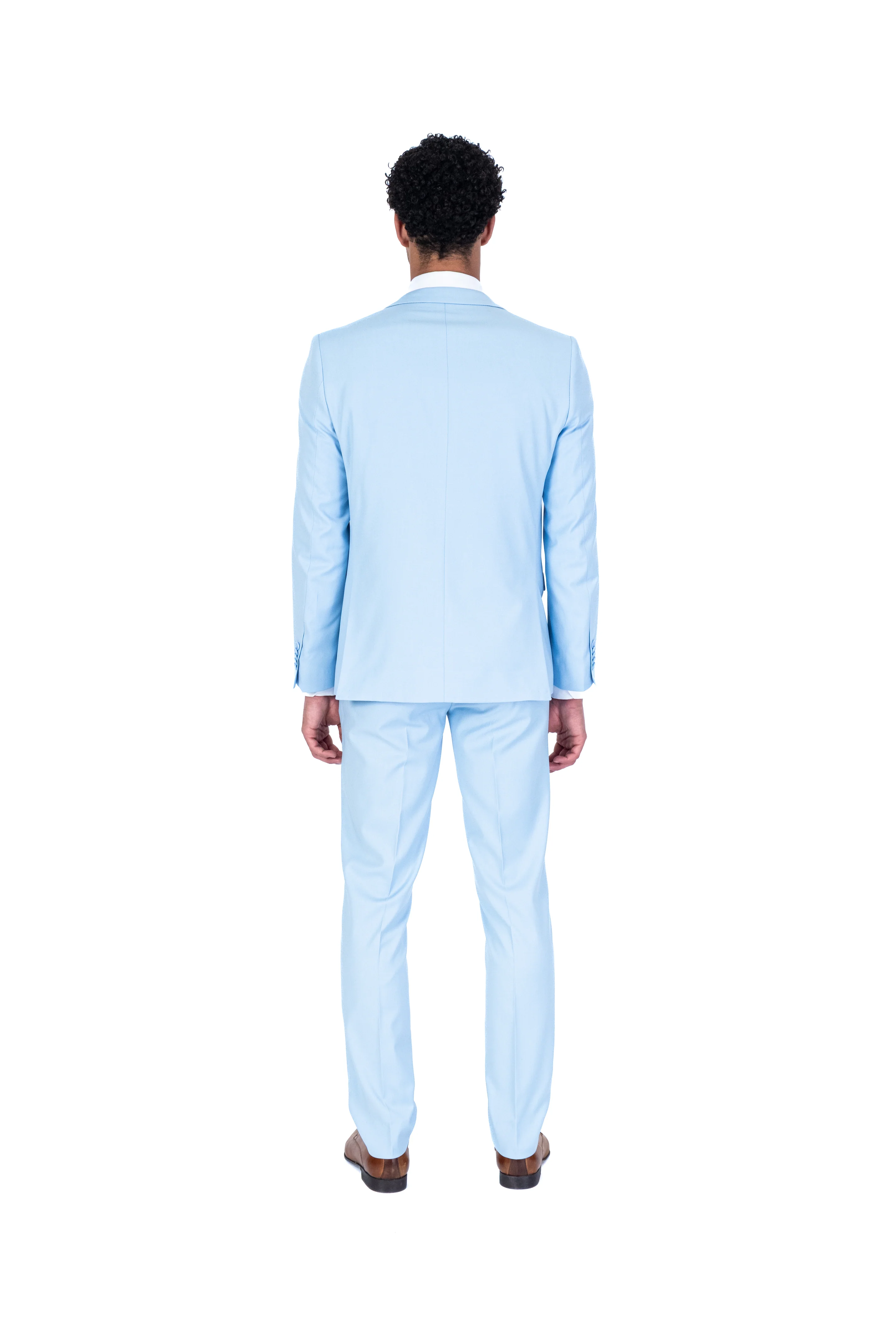 Extra Slim Fit Solid Suit - Light Blue - Image 4