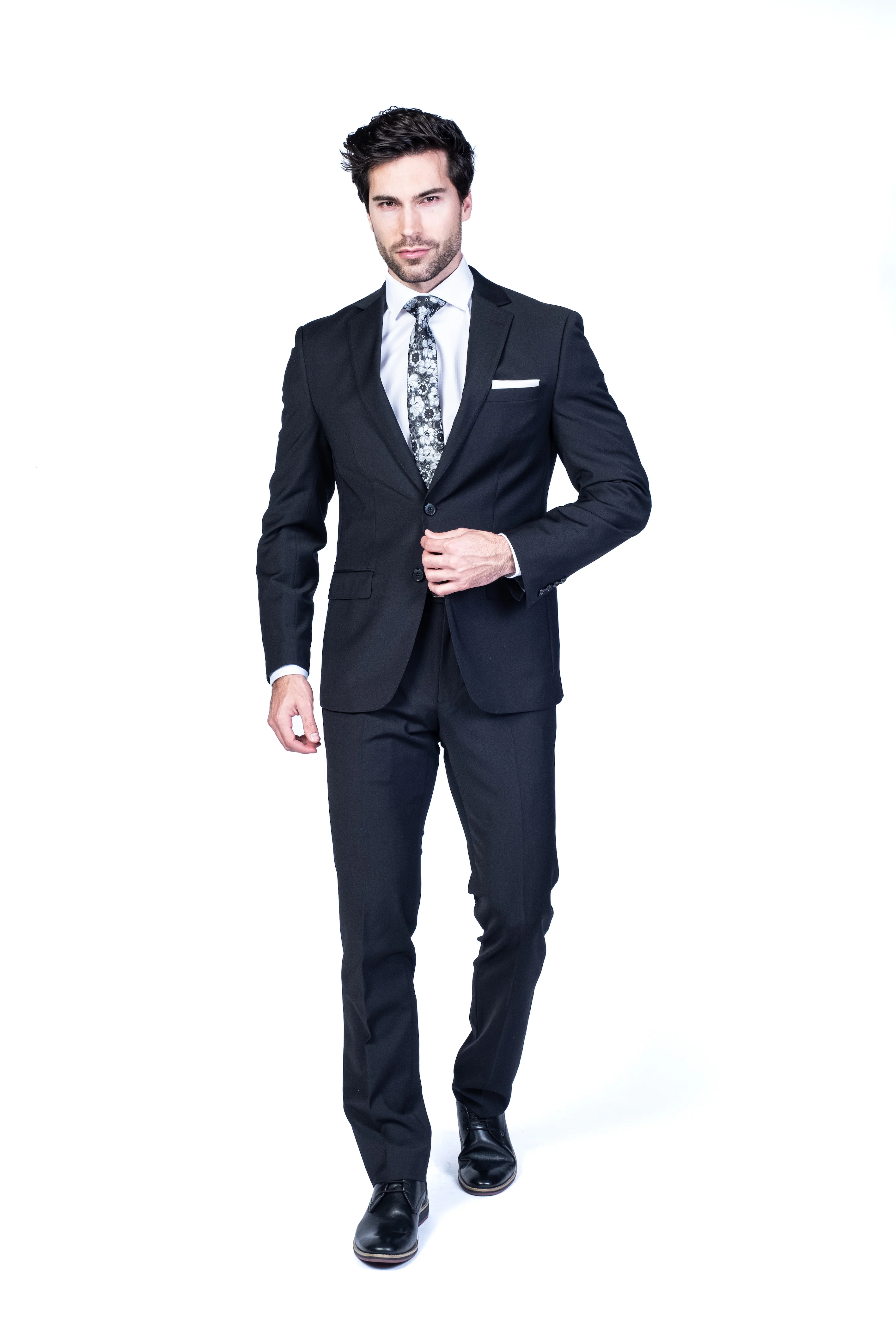 X-Slim Solid Suit - Black - Image 3