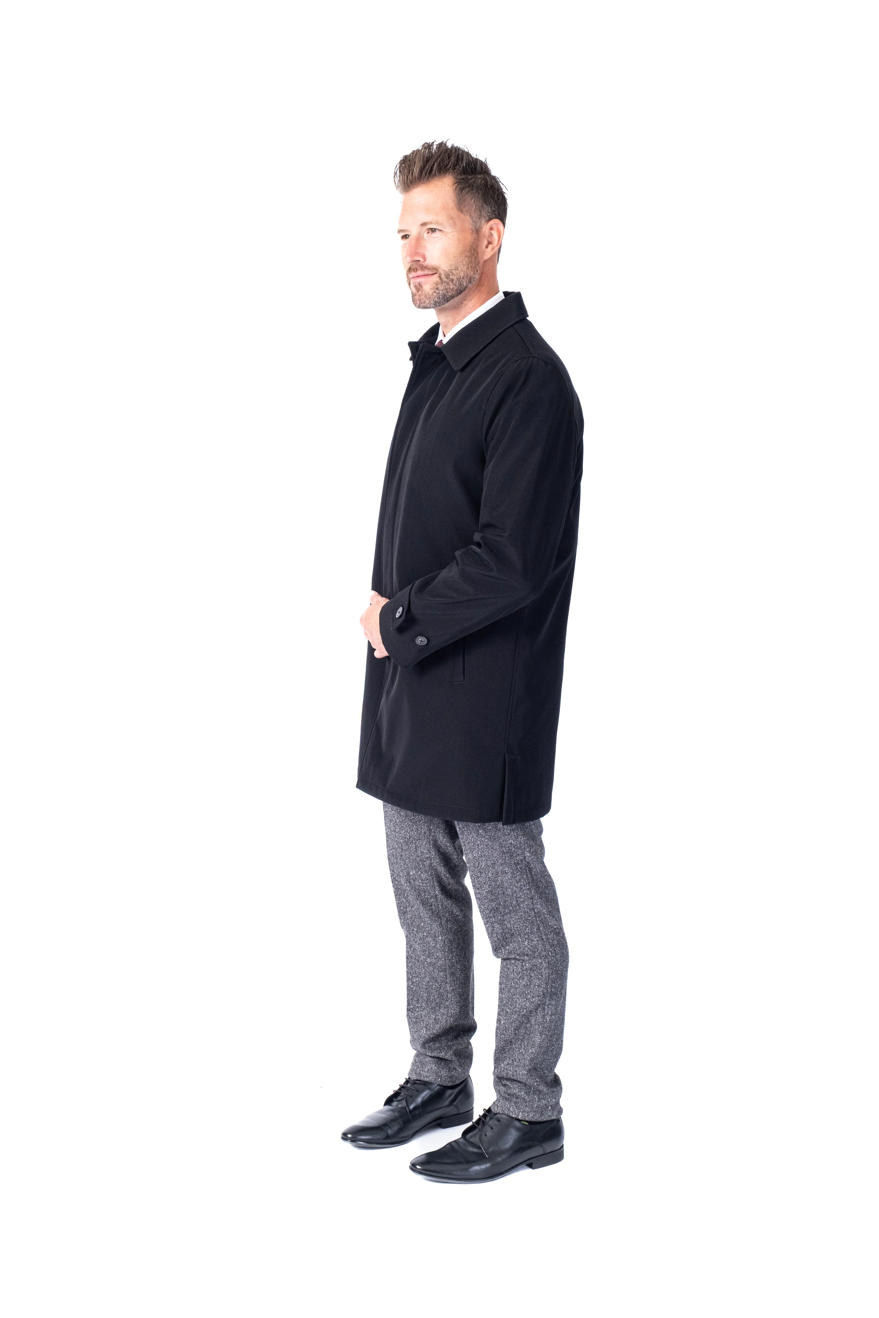 Nylon 36" Topcoat w/ Zipout - Black - Image 3