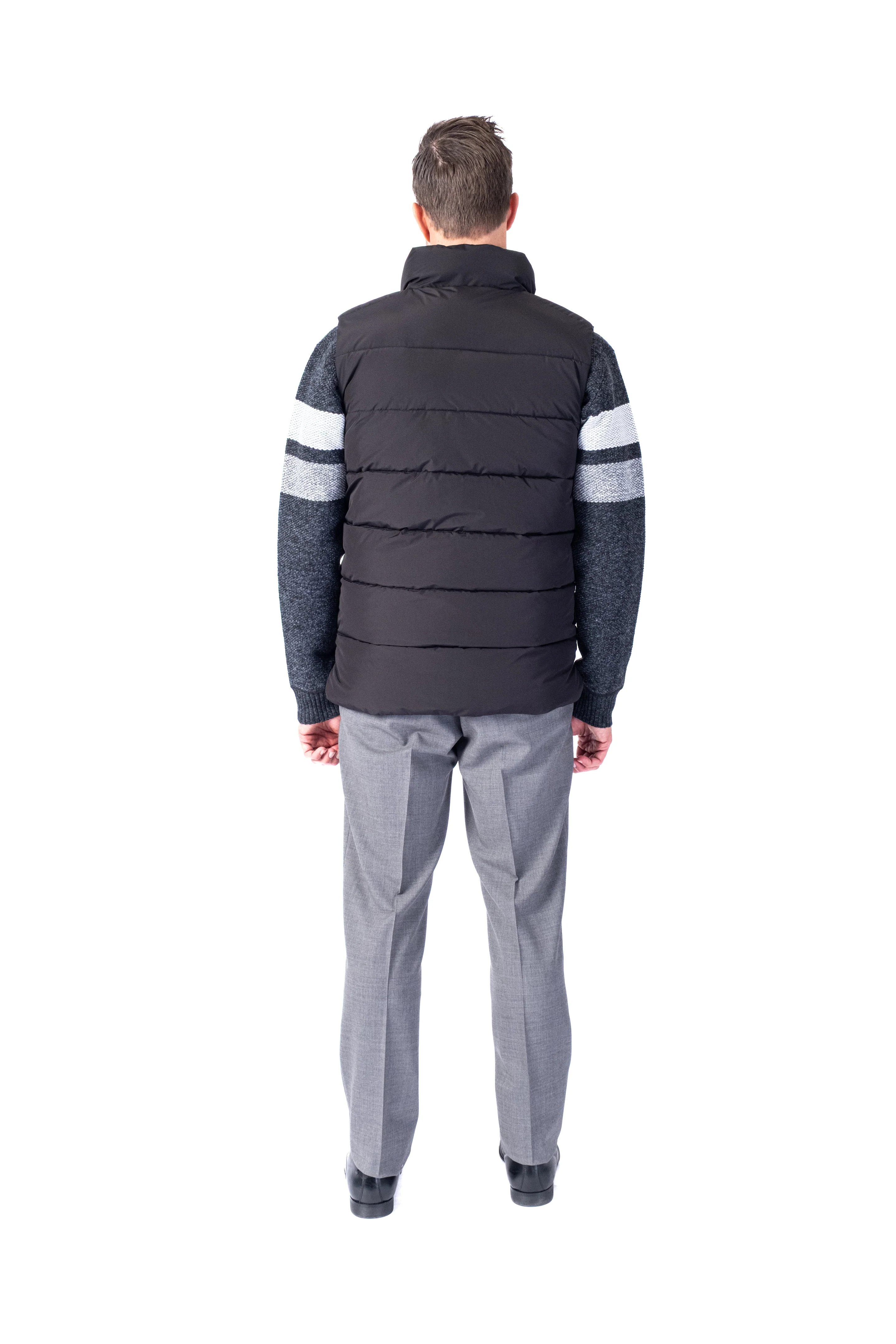 Puffer Nylon Vest - Black - Image 4