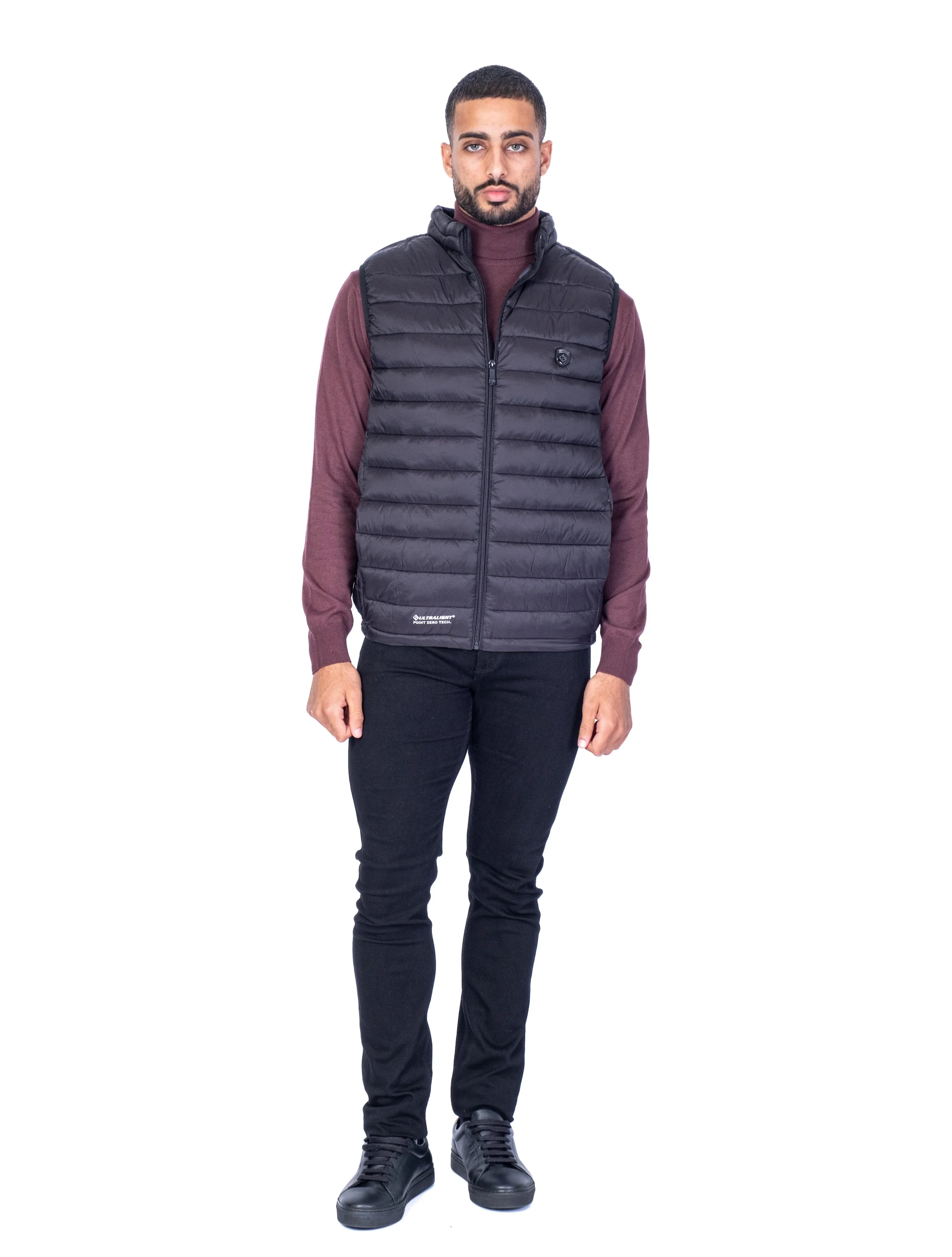 Quilted Nylon Vest - Black - Image 3
