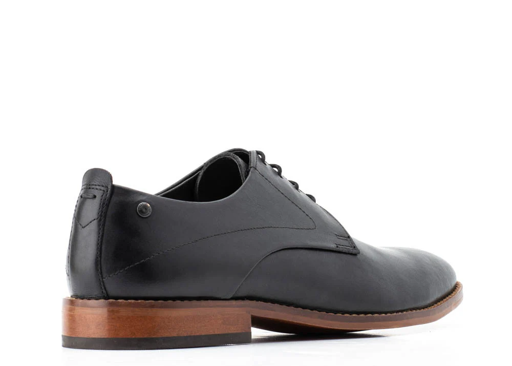 Script Lace Up Shoe - Black - Image 3