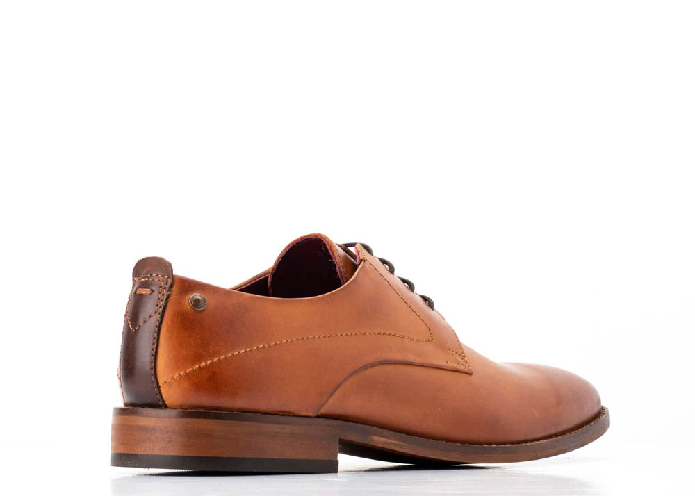 Script Lace Up Shoe - Tan - Image 3