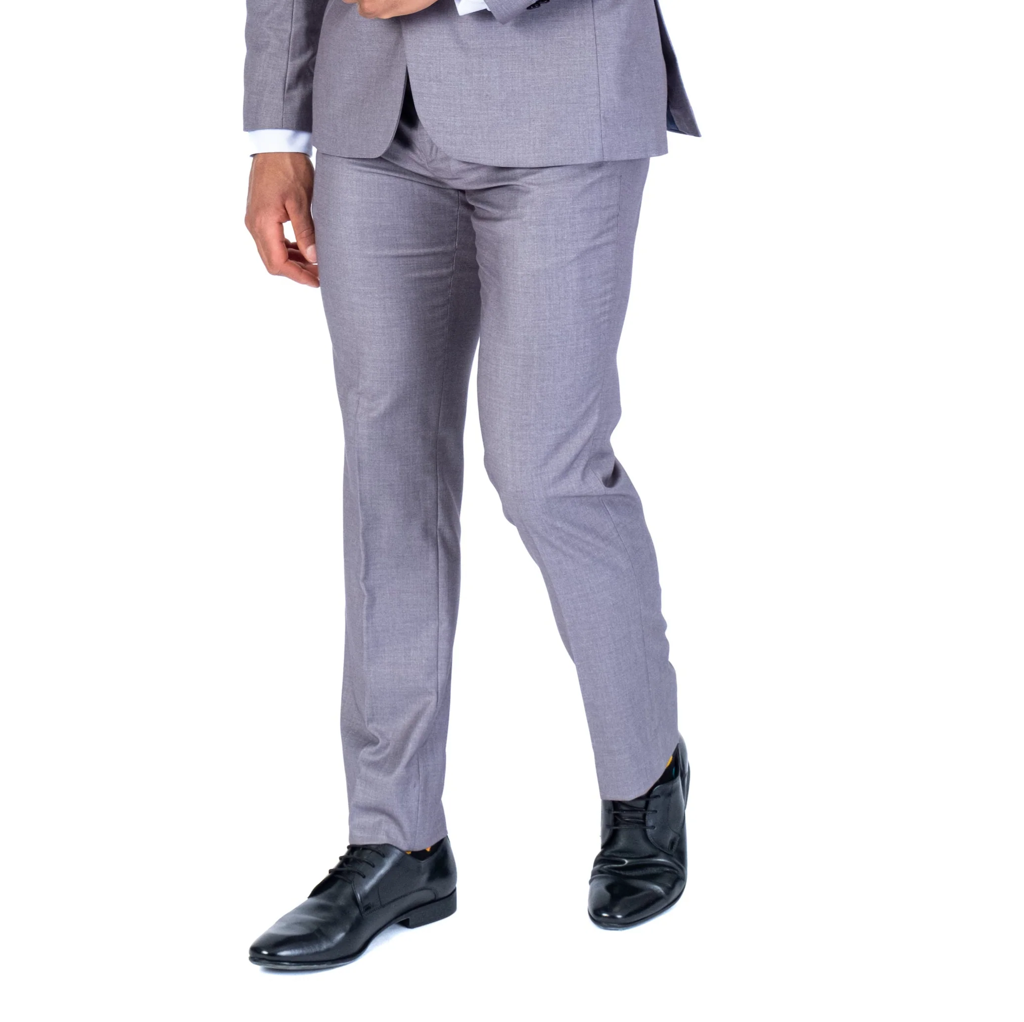 Solid Dress Pant Separate - Silver - Image 3