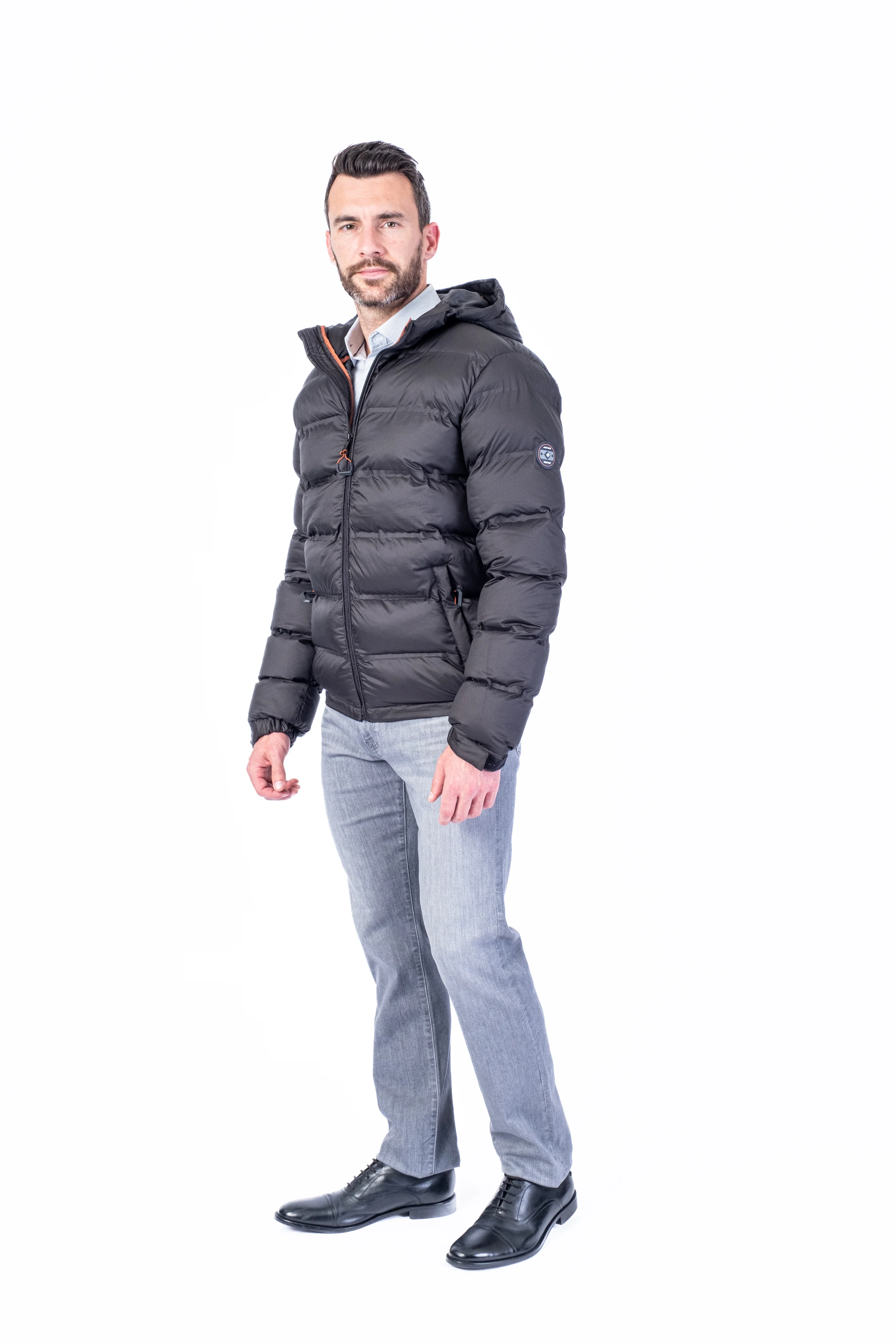 Ultra-Lite Hooded Bomber - Black - Image 3
