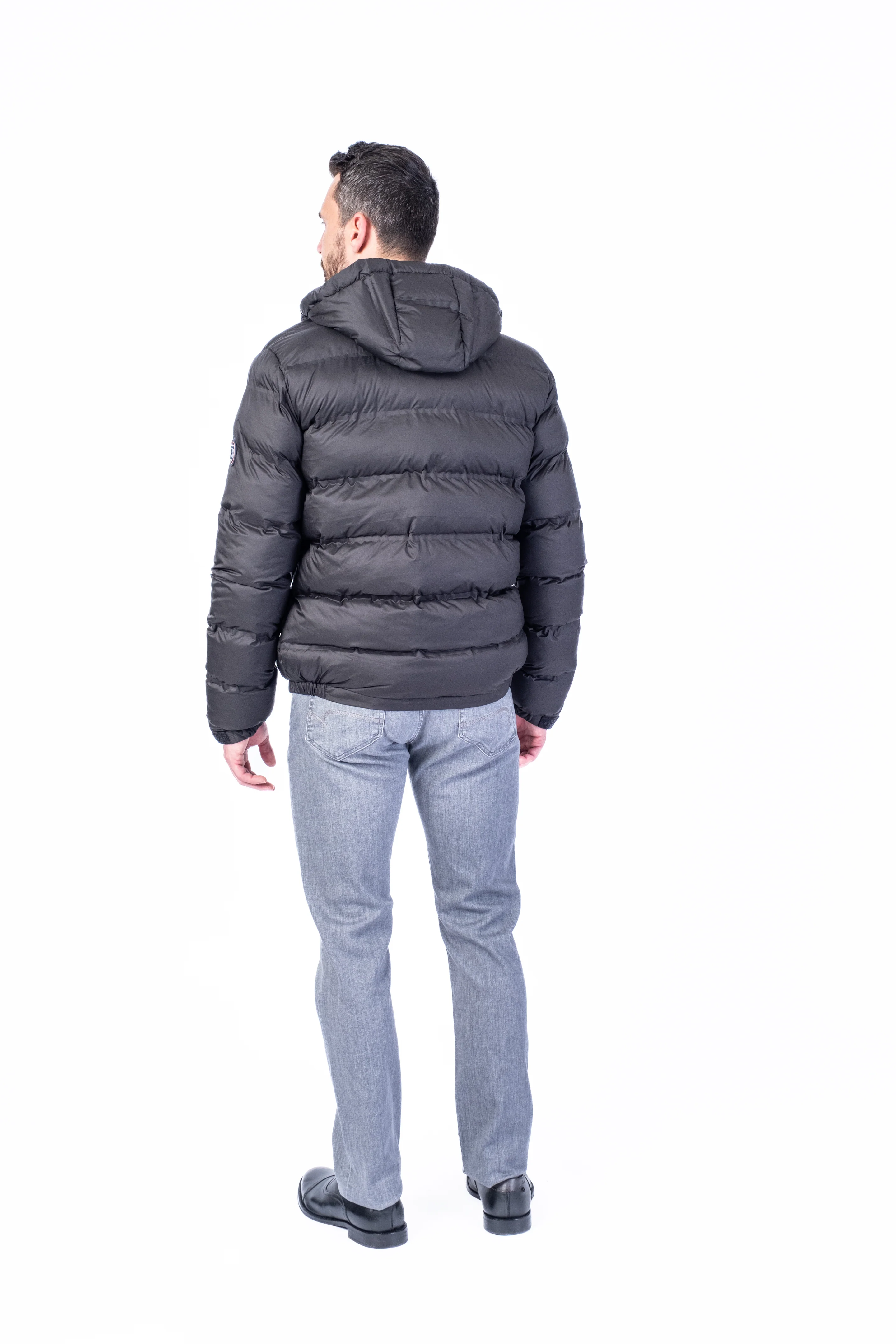 Ultra-Lite Hooded Bomber - Black - Image 4