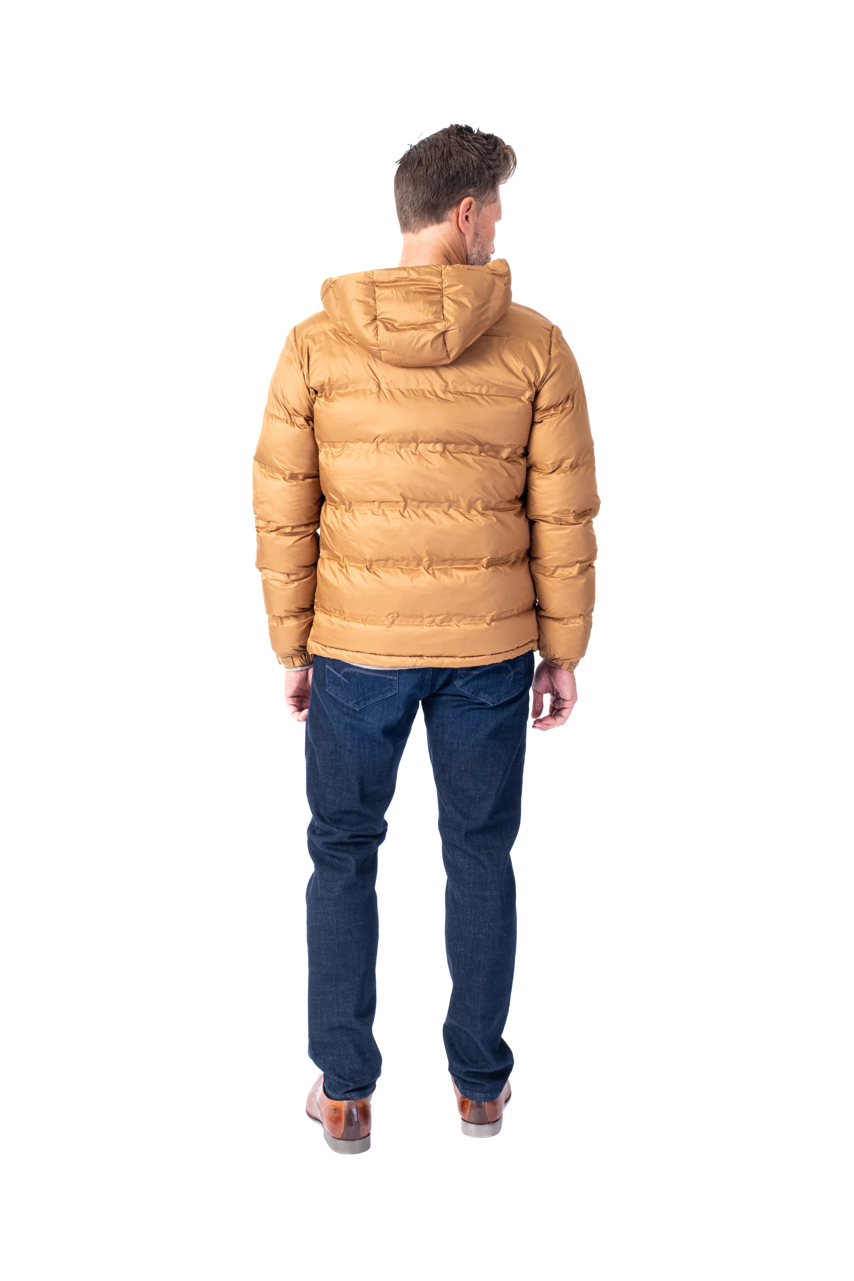 Ultra-Lite Hooded Bomber - Light Brown - Image 4
