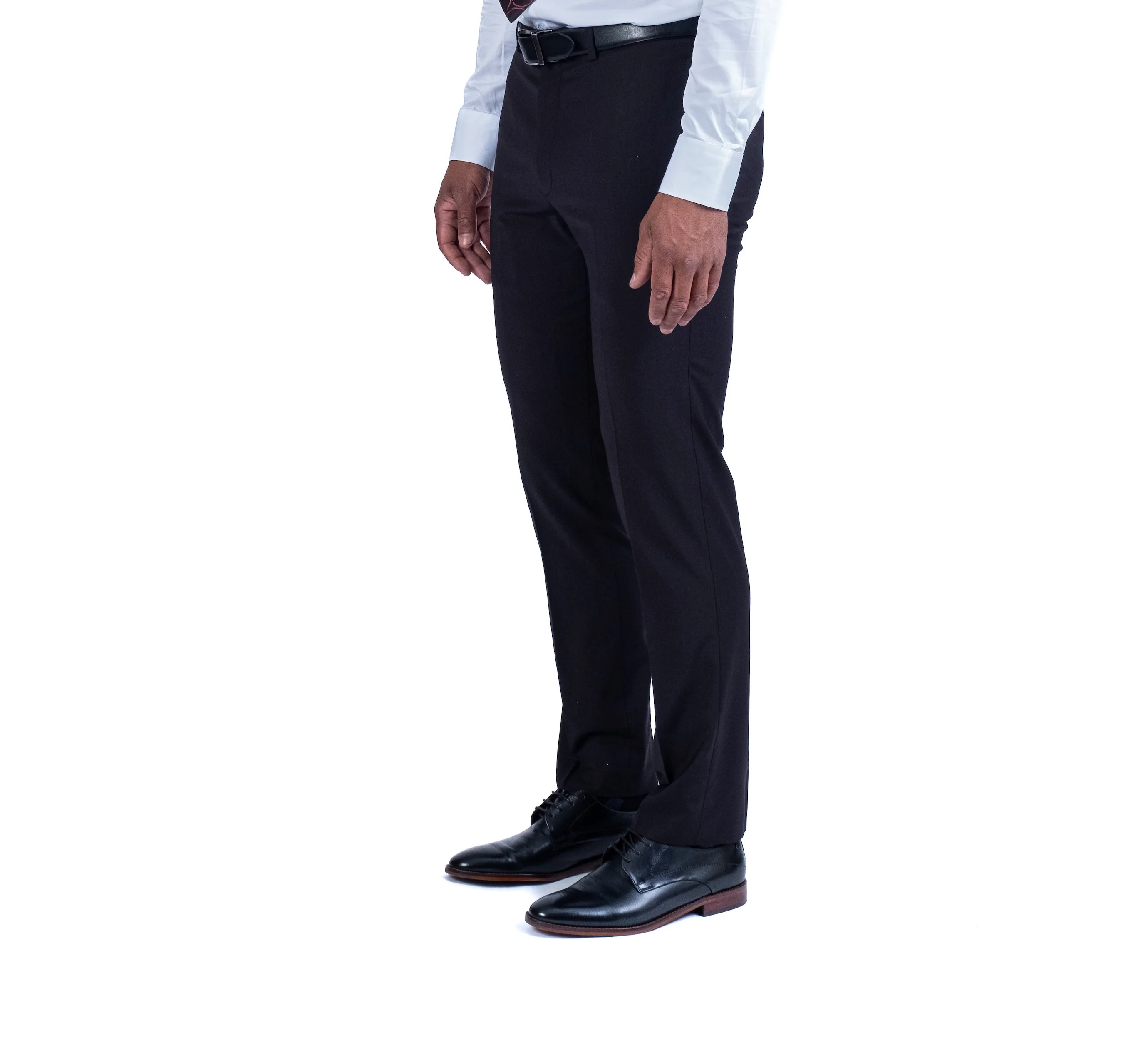 Wool/Stretch Dress Pant Separate - Black - Image 3
