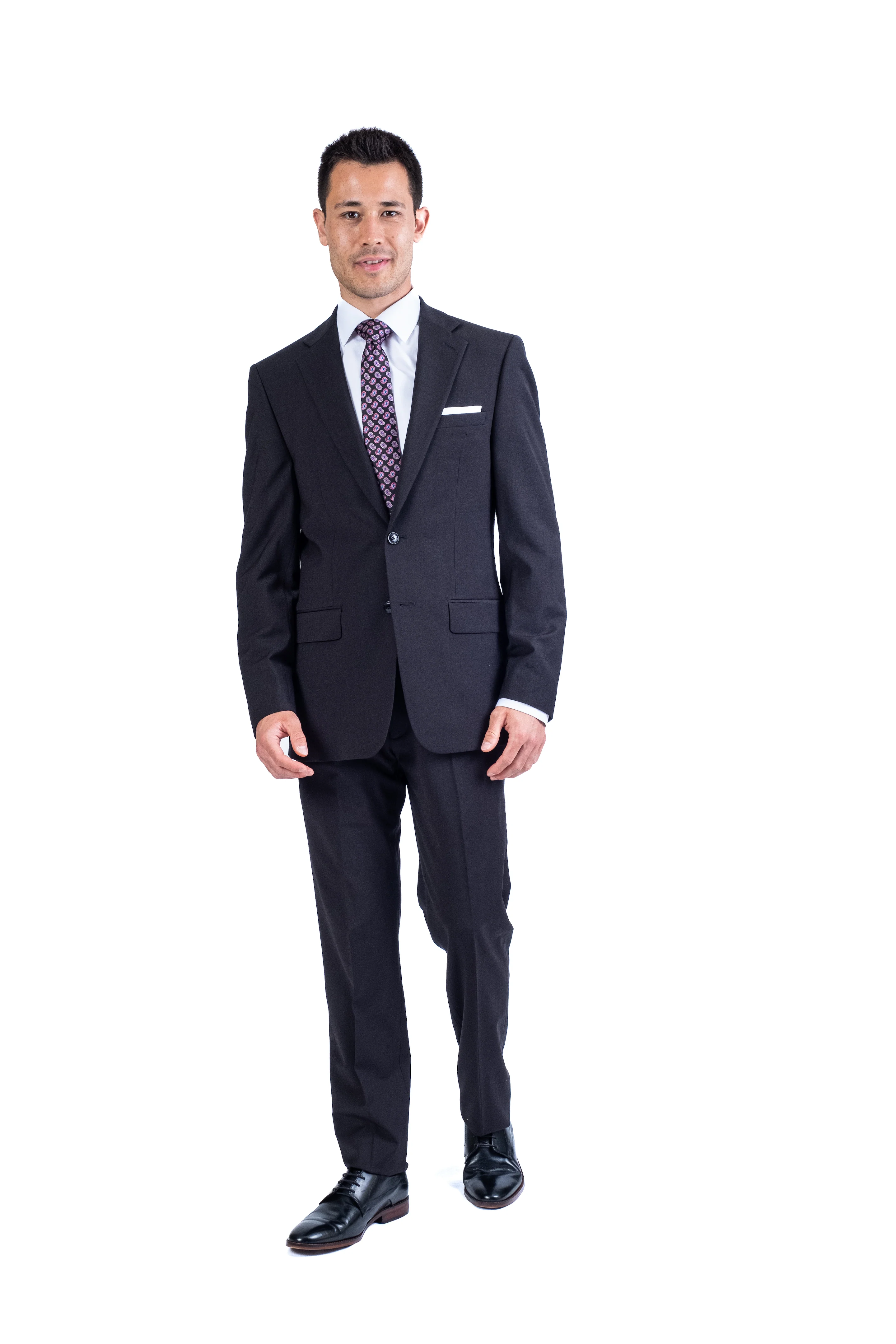 Wool/Stretch Sport Jacket Separate - Black - Image 3