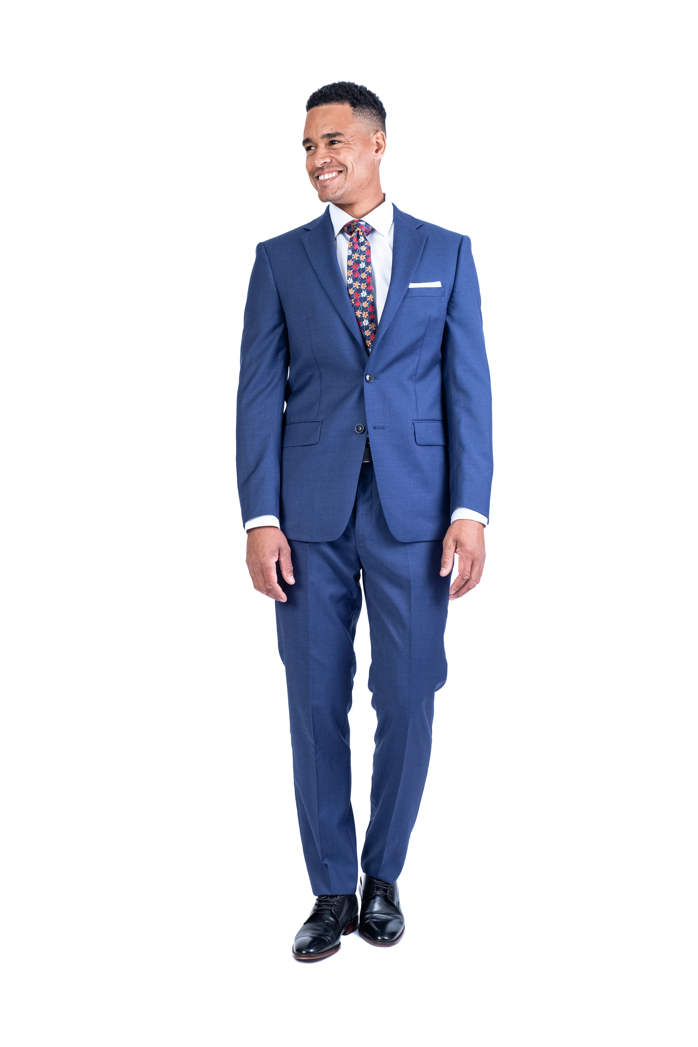 Wool/Stretch Sport Jacket Separate - Blue - Image 4