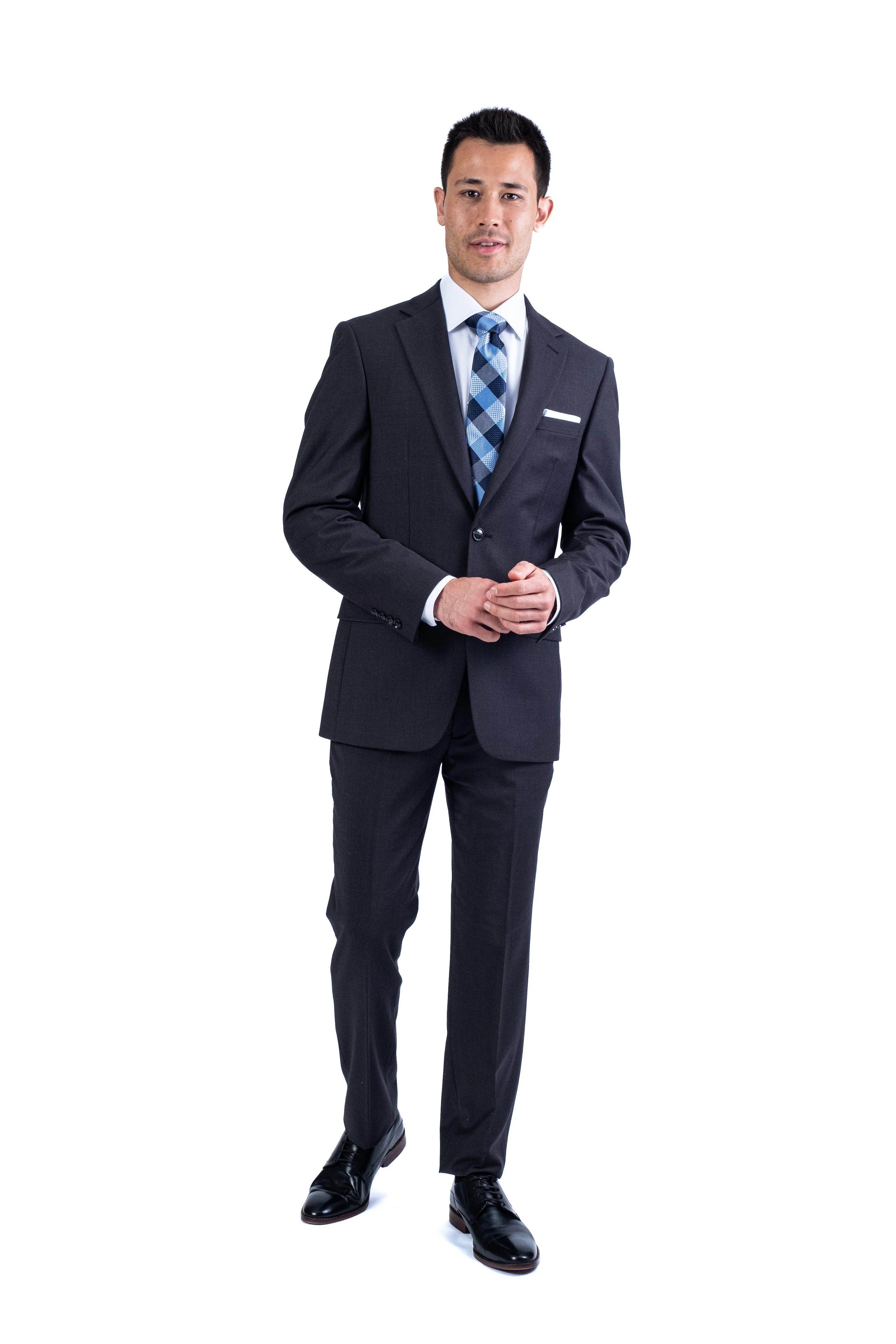 Wool/Stretch Sport Jacket Separate - Charcoal - Image 3
