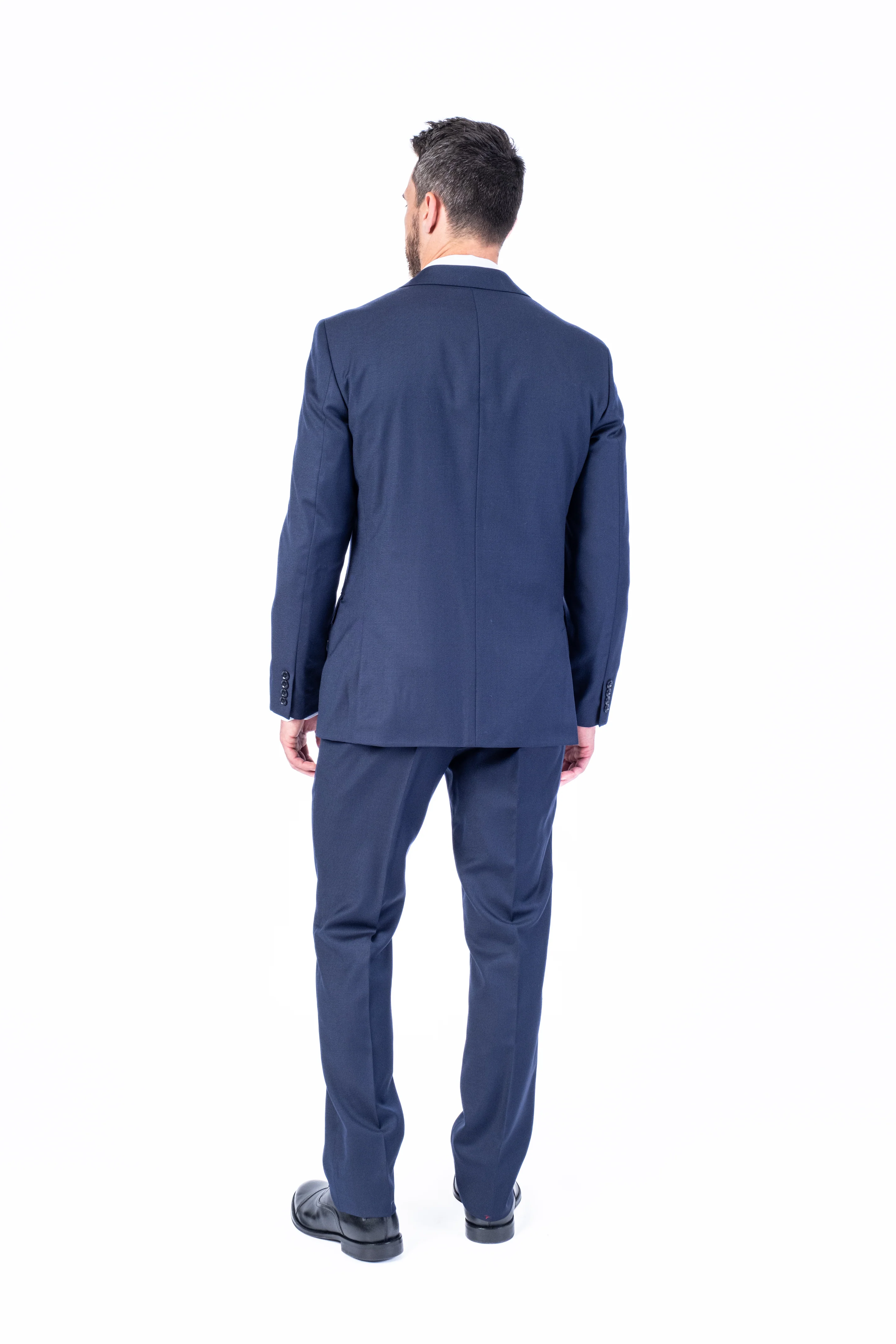 X-Fit 3pc Solid Stretch Suit - Navy - Image 4